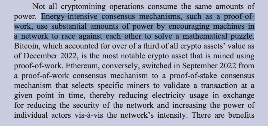 velaris100x's tweet photo. NEW: 🇺🇸 Biden Admin publishes report attacking #Bitcoin and Proof of Work mining, while promoting CBDC

"A U.S. CBDC would have the potential to offer significant benefits" 🤡 🤡 🤡 https://t.co/h0ytzPP3kW