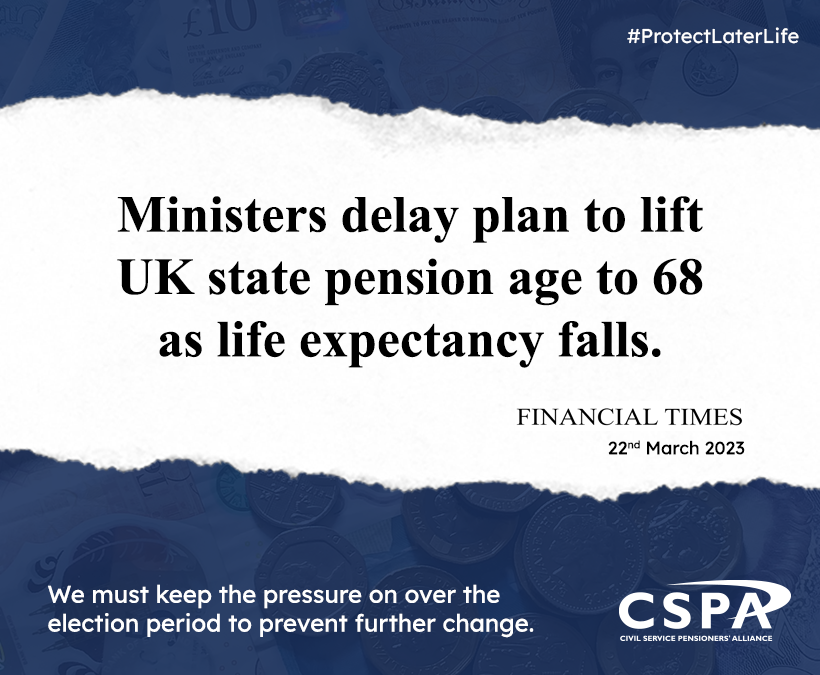 State Pension Age review – good news or a stay of execution? Our thoughts on #statepensionage review. #protectlaterlife cspa.co.uk/news/ministers…