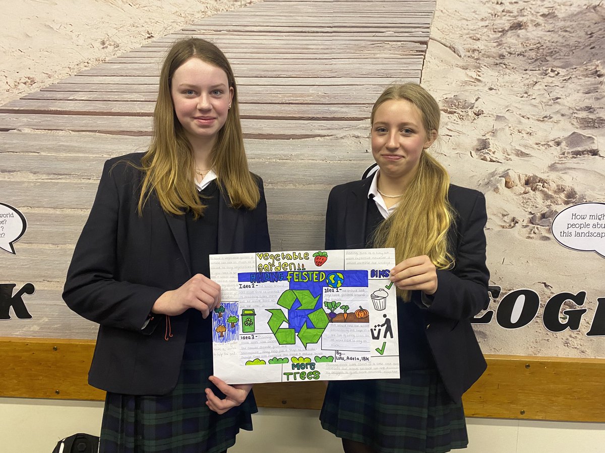 GeogFelsted's tweet photo. Few of our entries to the Y9 #placehack competition! The winner from each class will be entered for the @QUBelfast @PlanQUB #placehack competition which is getting young people to think of how small scale planning ideas can be used to make our local areas more sustainable! 💚♻️ https://t.co/PFVgjEd9SL