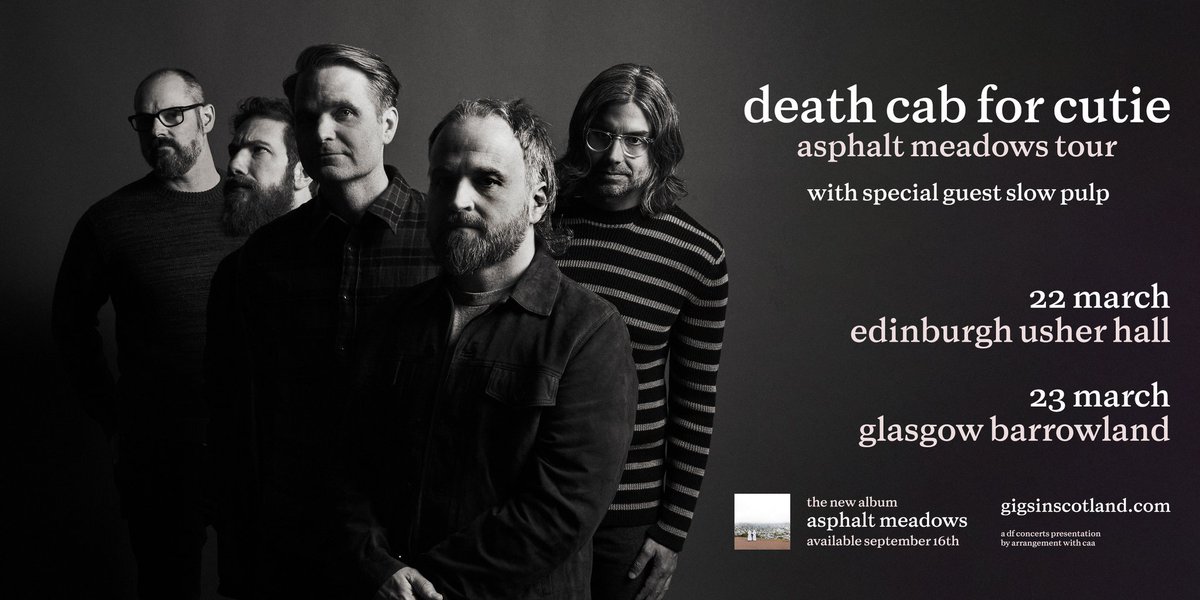 stereoboard's tweet photo. UPDATE // After pulling last night's show in Edinburgh, Death Cab For Cutie (@dcfc) have also had to cancel tonight's show in Glasgow due to illness.

Ticket holders will be contacted by their point of purchase regarding a refund. https://t.co/dHtyCnYbeV