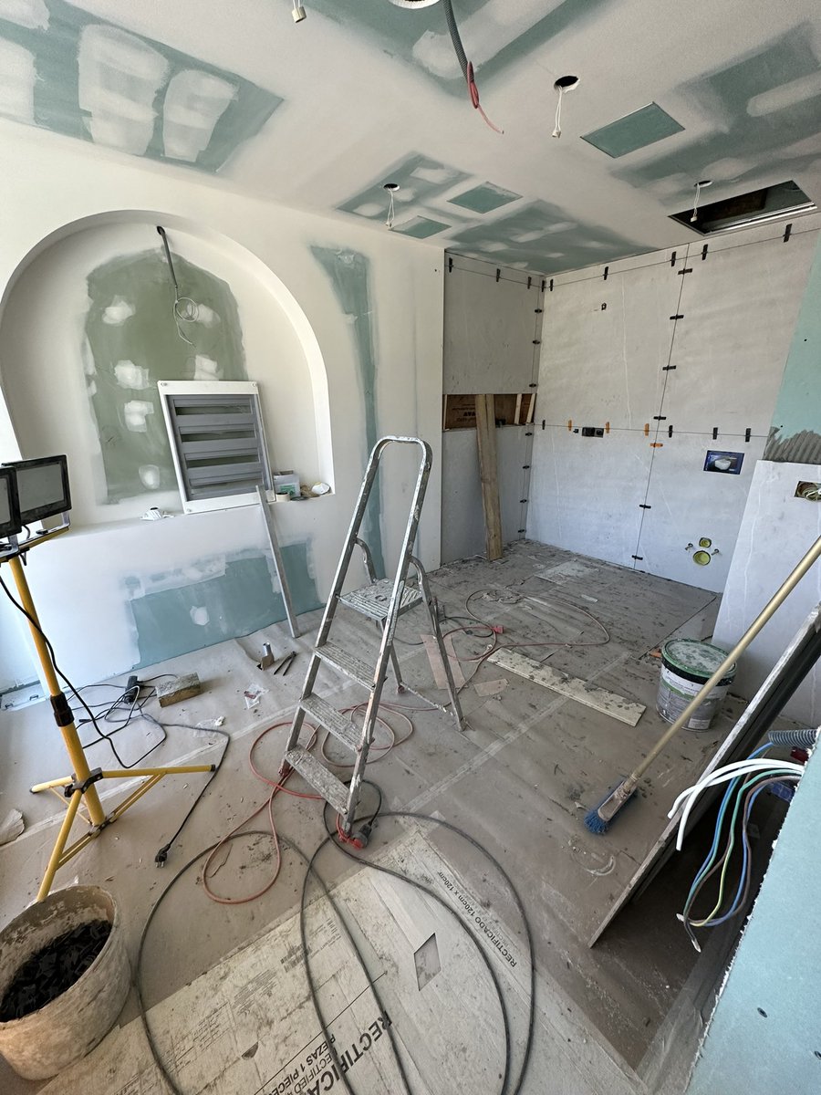 Ya va tomando forma el baño 🤗