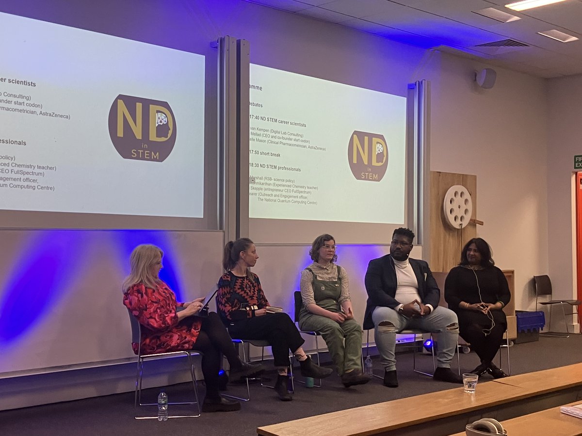 We were pleased to support yesterday's fantastic session celebrating neurodiversity in STEM, hosted by @RankinProf, supported by us alongside @RoyalSocBio and @RoySocChem and featuring speakers and panellists from across STEM!