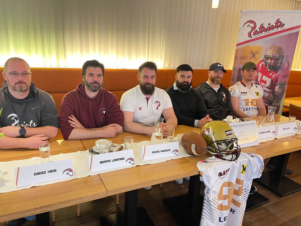 Press breakfast 🥨☕ of the #TelfsPatriots
for the start of the 2023 season 🏈