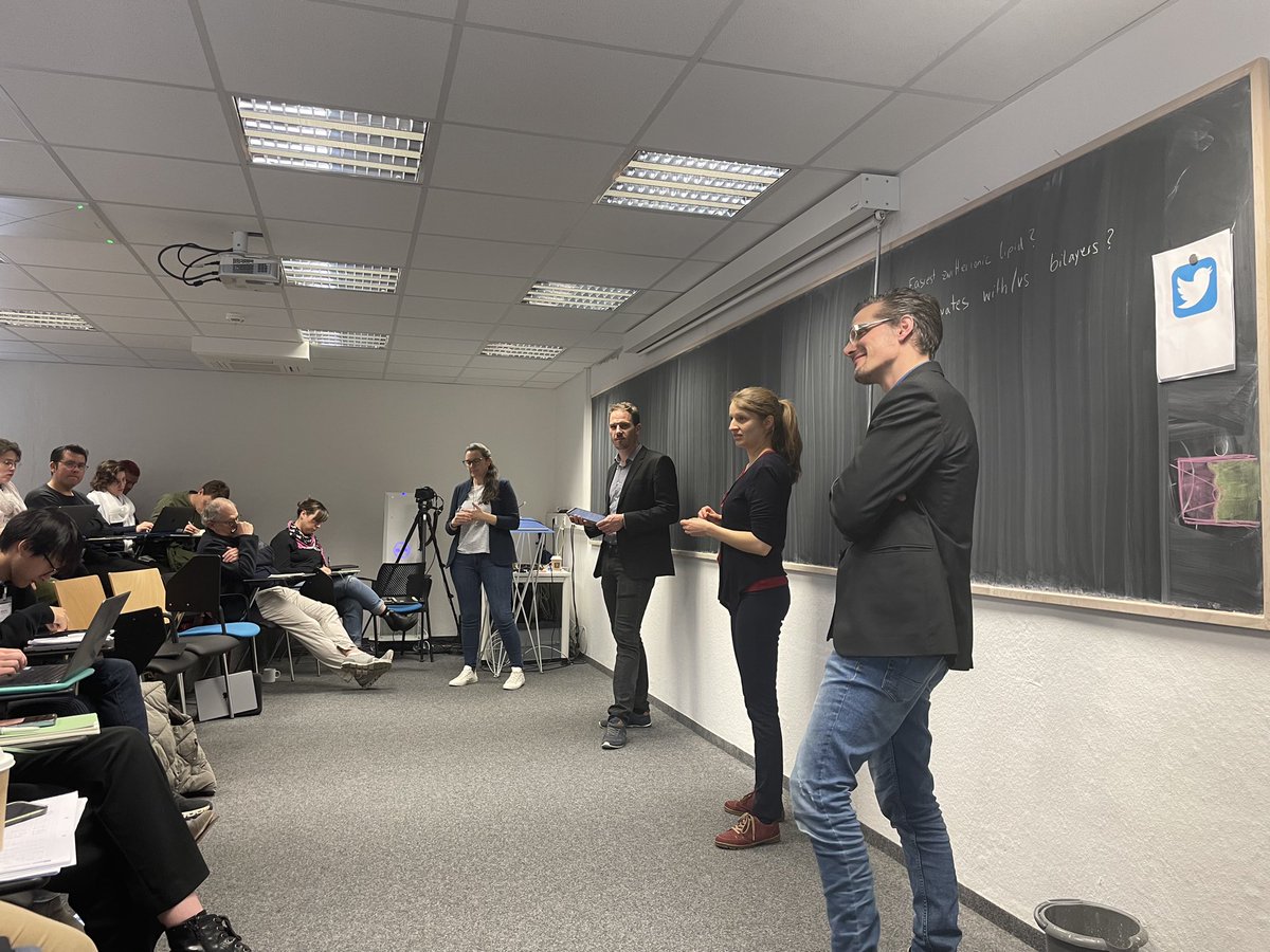 Sudarshana Laha (@lahasudarshana) on Twitter photo Final day for the workshop #EngineeringLife2023 organized by <a href="/KGoepfrich/">Kerstin Göpfrich</a> , <a href="/BoekhovenLab/">Job Boekhoven</a> and <a href="/WebersGroup/">Mesoscopic Physics of Life (MPol) - Weber Group</a> at <a href="/MIAPbP/">MIAPbP</a> . Discussions in progress to settle on the question “What is Life?”- great synergy among biologists, chemists and physicists. Merge Labs 😁 Final day for the workshop #EngineeringLife2023 organized by <a href="/KGoepfrich/">Kerstin Göpfrich</a> , <a href="/BoekhovenLab/">Job Boekhoven</a> and <a href="/WebersGroup/">Mesoscopic Physics of Life (MPol) - Weber Group</a> at <a href="/MIAPbP/">MIAPbP</a> . Discussions in progress to settle on the question “What is Life?”- great synergy among biologists, chemists and physicists. Merge Labs 😁