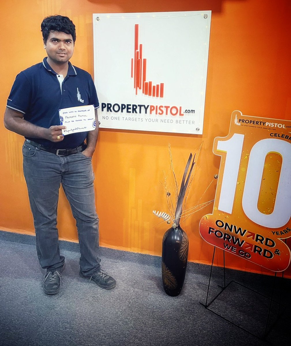 tarakbpatel's tweet photo. "One who is a member of PropertyPistol must be ready to shoot."

 #PropertyPistol #propertypistolchennai #propertypistolturns10 https://t.co/BEZtHz9i59