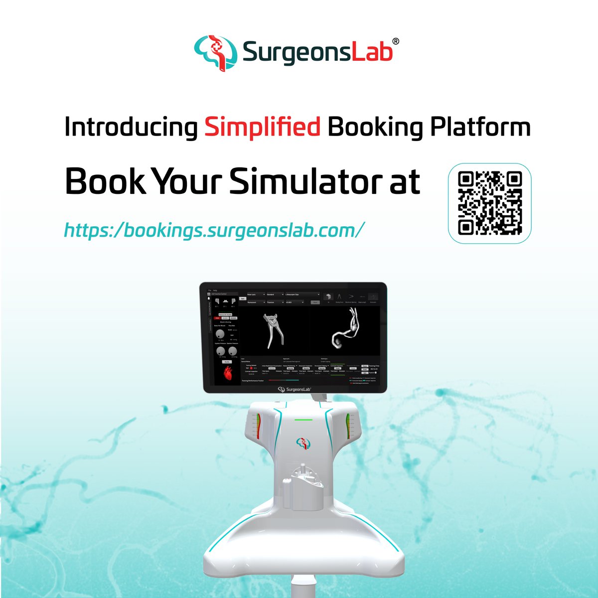 SurgeonsLab's tweet photo. "Say hello to hassle-free SurgTrain Neurosurgical Simulator booking with our brand-new platform! Now, you can easily reserve the Simulator you need for your events, training, and workshops. 

Booking Link: https://t.co/Y3CIcxL9vZ

Read more about us in https://t.co/lV4SB2eihk https://t.co/syUPYYkDMD