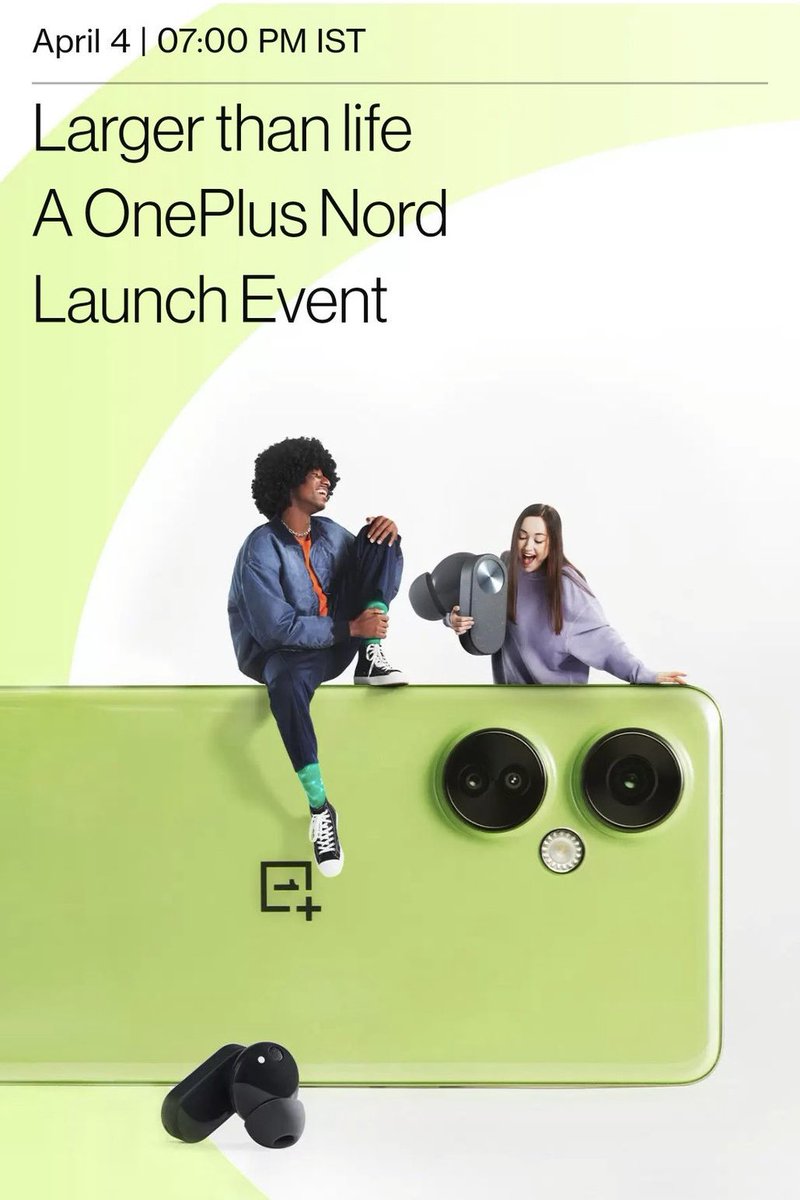 TechFaction1's tweet photo. OnePlus Nord CE 3 Lite &amp; Nord Buds 2 launch on 4th April ! https://t.co/fvaulEV8Bi