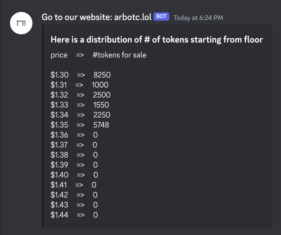 2 and a half hours to claim

Theres like 20k $ARB on the books below $1.35 then it just jumps to $1.5

Where the sellers at? <a href="/arbotcdesk/">$ARB OTC Desk at https://arbotc.lol/</a> will buy all your $ARB below $1.3

This is not even a shill, if you list it, it will get snapped up right away.

Come!

discord.gg/MzTGgMryb9
