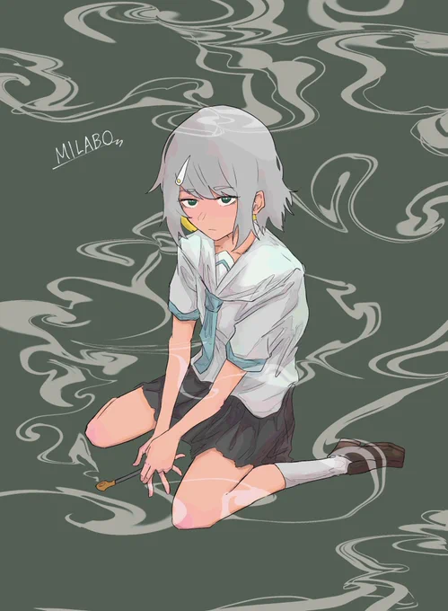 『MILAにらちゃん』#ずっと真夜中でいいのに #ずとまよファンアート #イラスト 