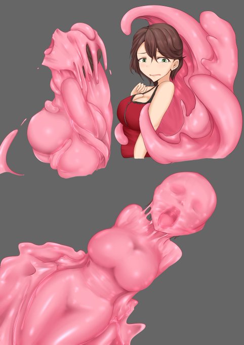 > skebで篠原礼スライム絵を依頼したものです。
もし残っていればラフを公開していただけませんか?

完成絵と比較す… https://t.co/q4H2B1N7JZ 
古いPCから発掘したので掲載します│˶˙ᵕ˙˶)꜆ほぼ塗りでなんとかしてる絵なのでラフはすごく簡素ですね… 