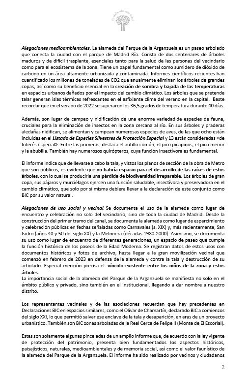 AVVerdeImperial's tweet photo. Acabamos de solicitar a @PatrimonioCM que la "alameda" de plátanos del parque de Arganzuela en #MadridRío sea declarada Bien de Interés Cultural con un informe documentado de 74 páginas.
#YoDefiendoEsteÁrbol🌳
#NoaLaTala🪓
#LaArboledaSeQueda🌳🌳🌳
@madridcyp 
La nota de prensa👇 https://t.co/0LuBEXBuoA