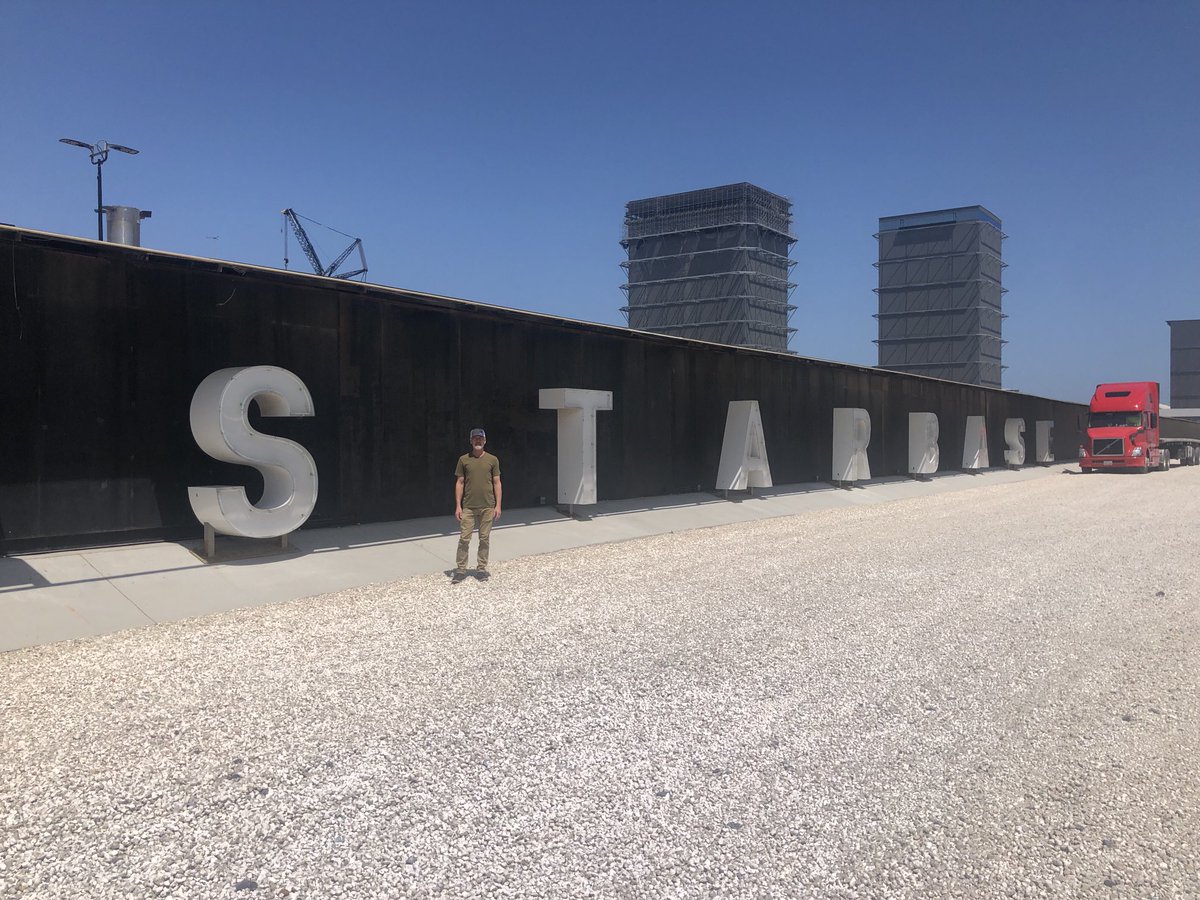 DougCristo's tweet photo. Was in Texas on business and made the extra 10 hour round trip drive down to Starbase. Amazing to see the scale of the place and how remote it is. ⁦@elonmusk⁩ Keep up the good work 👍🏻 https://t.co/QfkAKckGV3