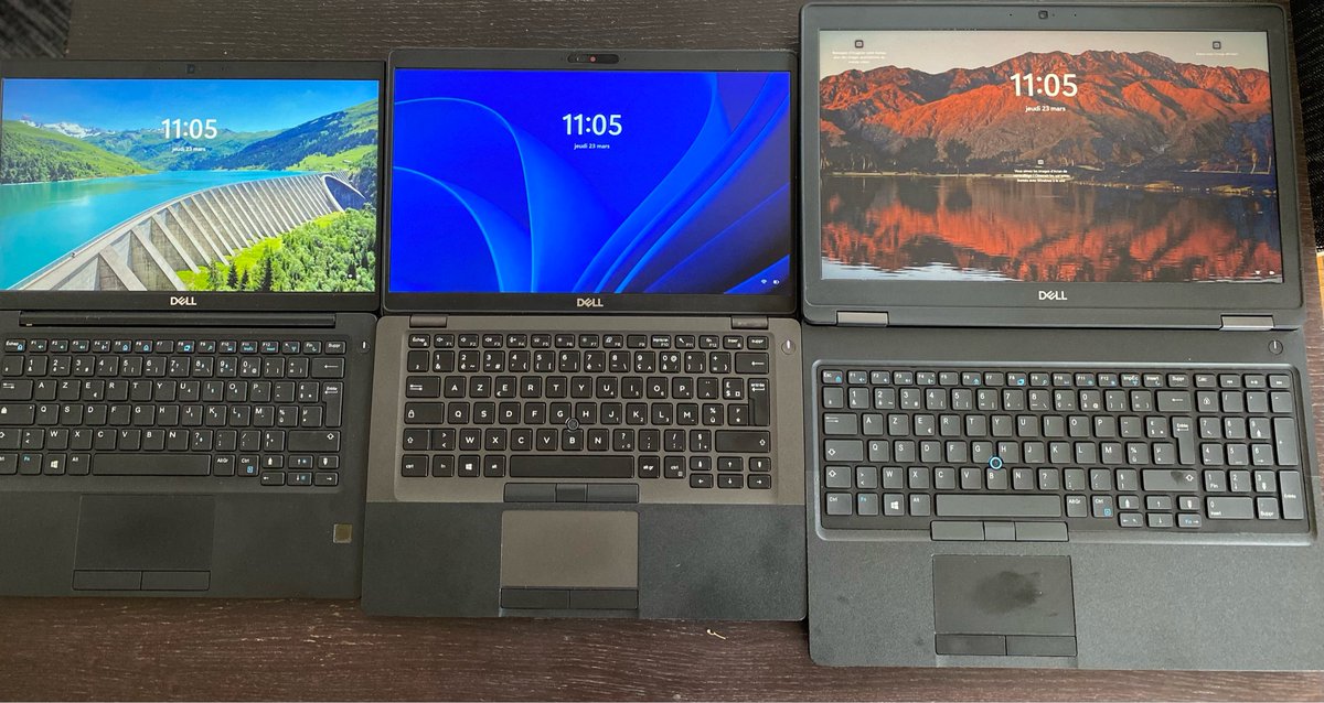 diavicom's tweet photo. Du 13’, du 14’ ou du 15.6’ toutes les tailles sont disponible en stock d’occasion très récente: Intel Ci5 8 ou 9eme génération, disque SSD 256 ou 500go, 8 ou 16go de Ram. Sous Windows 11 https://t.co/wqgrIWzndr