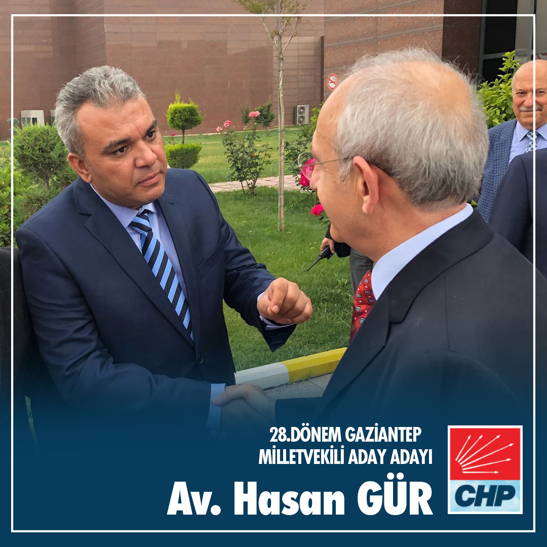 Milletimiz İçin Geliyoruz!
28.Dönem Gaziantep Milletvekili Aday Adayı Av.HASAN GÜR.

#chp #gaziantep #seçim2023 #millet #deprem
#KemalKılıçdaroğlu #atatürk #ATATÜRKÇÜYÜZ
#gaziantepdeprem #gaziantephaber #chpgenclikkollari
#add #atatürkçüdüşüncederneği