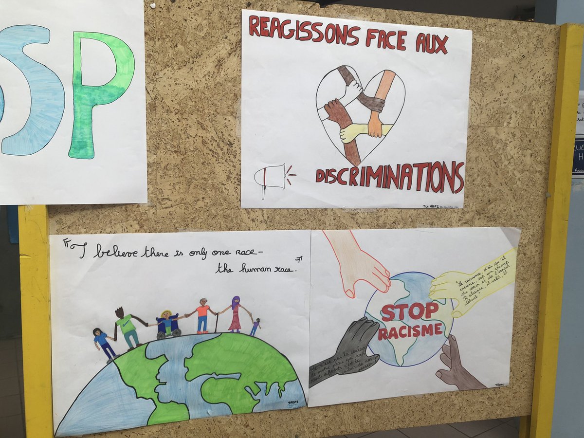 Nos élèves de 1ere Bac Pro ASSP   et élus CVL <a href="/JouvetLycee/">Lycée Louis Jouvet</a> s’engagent dans la semaine de lutte contre le racisme ! <a href="/acversailles/">Académie de Versailles</a> <a href="/CAVL_Versailles/">Vie lycéenne et Collégienne Academie de Versailles</a> <a href="/education_gouv/">Ministère Éducation nationale</a>