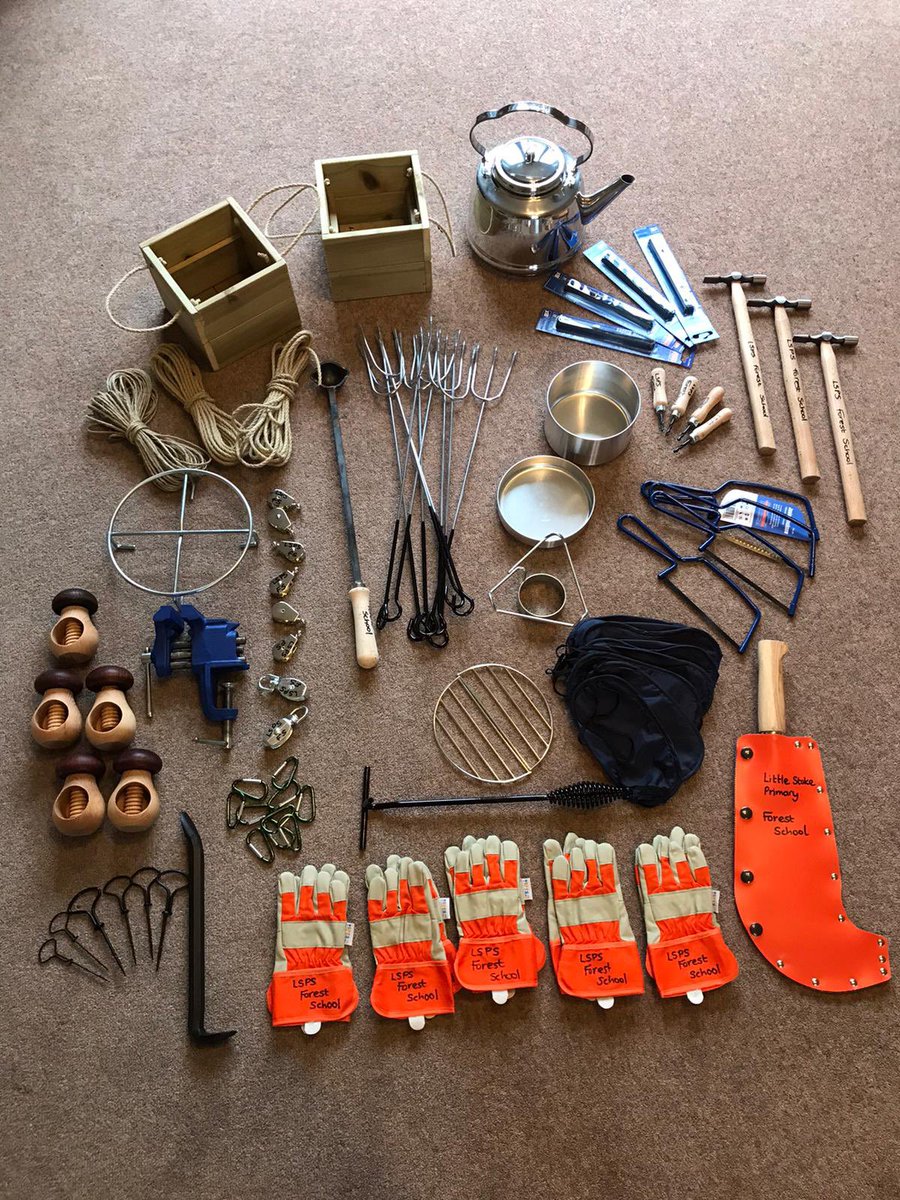 LittleStokePS's tweet photo. Thank you again to @WWTworldwide for the £500 in vouchers to spend on our Forest School equipment following a visit to @WWTSlimbridge . Look at all the amazing equipment we were able to buy! It is already having an impact! #LSPSlearning https://t.co/rdXvC3hReK
