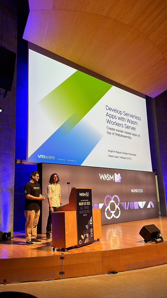 Next our team members <a href="/ereslibre/">Rafael Fernández López</a> and <a href="/_angelmm/">Angel 🧑‍🚀</a> will be introducing Wam Workers server !
