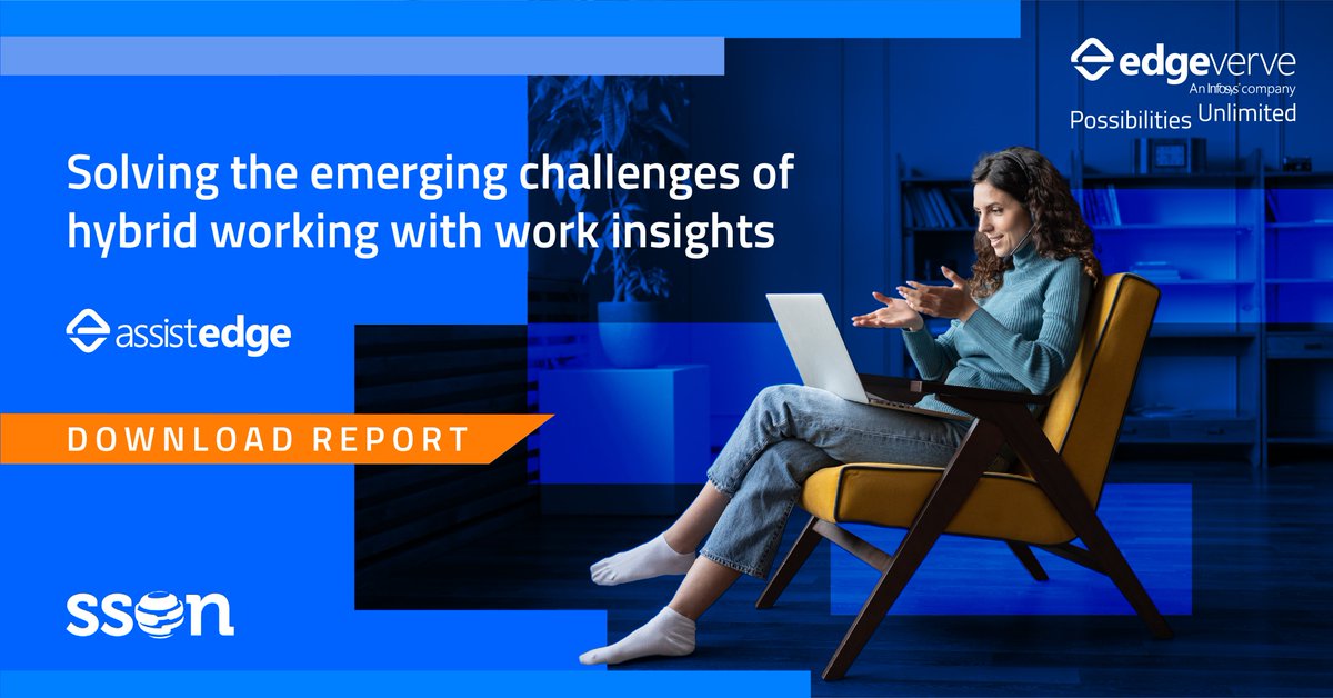 edge_verve's tweet photo. Work insights📈can help you streamline processes and understand how employees interact in a #hybridwork environment. Want to know how? ⬇Download the latest report by EdgeVerve and @ssonetwork to know more. https://t.co/8ao6jDxmui
#AssistEdge #WorkInsights https://t.co/iW41hadPEN