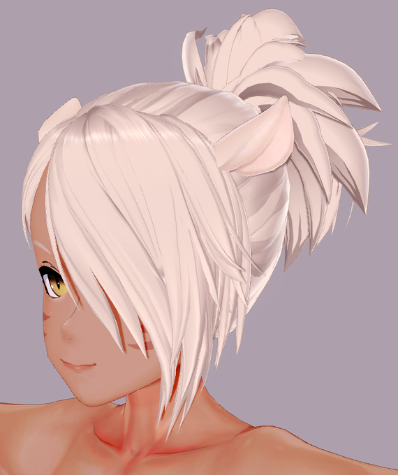 強引だけどやってみたら案外それっぽくなったあのポニーテール 