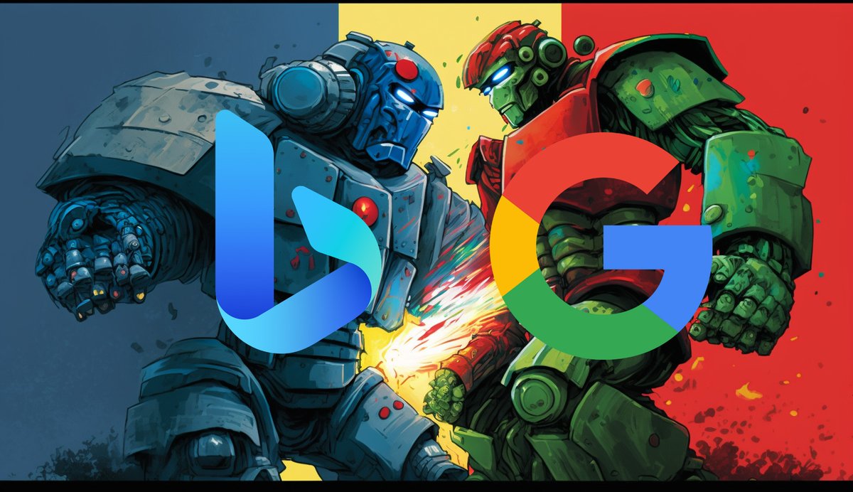 rustybrick's tweet photo. Microsoft Bing said Google Bard is "pretty far behind" Bing Chat  https://t.co/ZEDhY9mMdP https://t.co/8plp7qKVhK