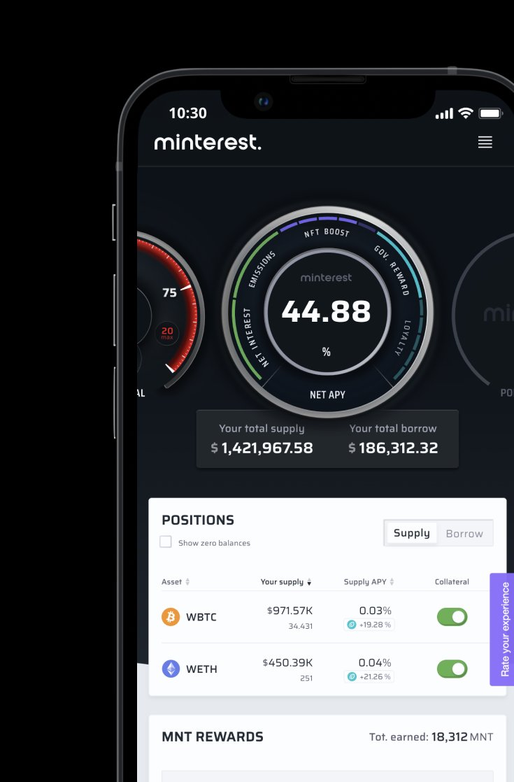 Minterest's tweet photo. It pays to be a whale.

With $1.4 million supply, $186k borrow in wBTC and wETH and an APY over 44% this Minterest user has earned 18,310 MNT in 2.5 weeks.

That’s over 600 MNT per day.

How’s that for real yield?

#RealYield #DeFi #CryptoCurrency https://t.co/exCJWI9gQa