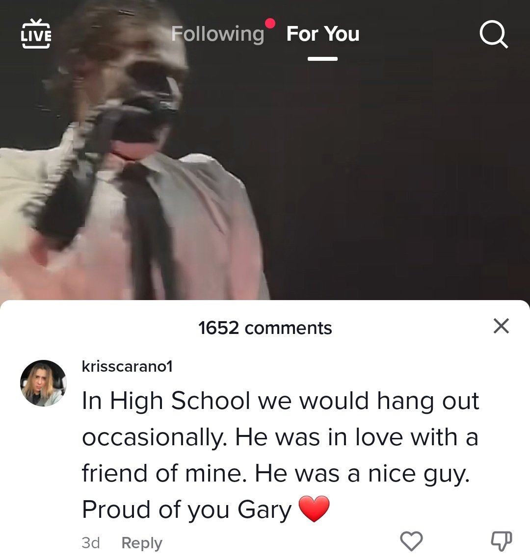 fireonmarzzzz's tweet photo. He went by Gary. This is the man I idolise https://t.co/yaGtVooDge