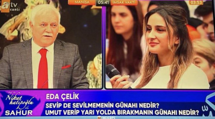 İlk soru gelmiş hadi bakalım nedir bunun günahısı 😅

#NihatHatipoğlu