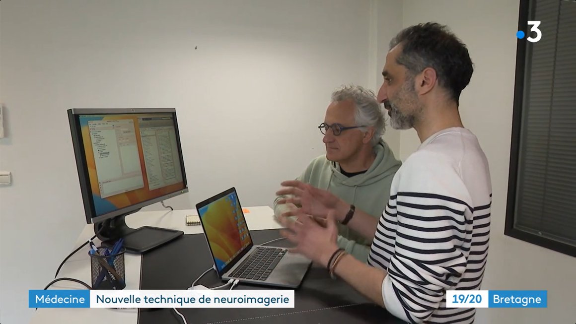 SemCerveau35's tweet photo. [En replay] Reportage @france3Bretagne sur la start-up @mind_dig avec @MahmoodHacan &amp; le Prof. Marc Vérin, et le Dr @Manon_Auffret en plateau en marge de la @Semaine_Cerveau 2023 ! Merci pour l'accueil 🤩
📺A 12:45: https://t.co/OVRJk5TcPP https://t.co/hrz1YLPtZJ