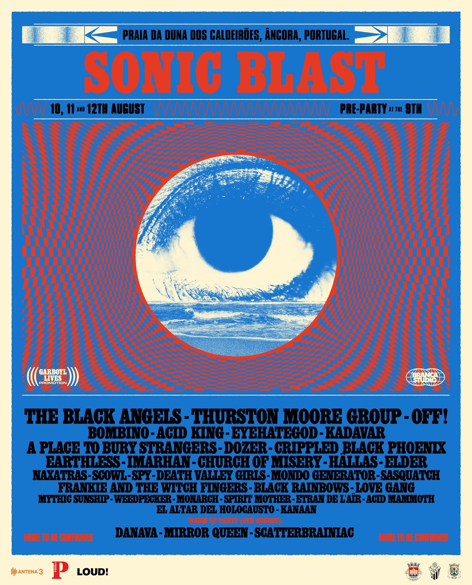 📣🇵🇹 We’ll be part of Sonic Blast, Aug 10-12 2023. Tickets link: sonicblastfestival.com
