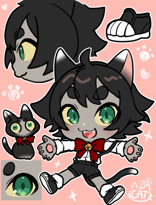 創作キャラまとめ #SD #オリジナル #女の子 #猫耳  