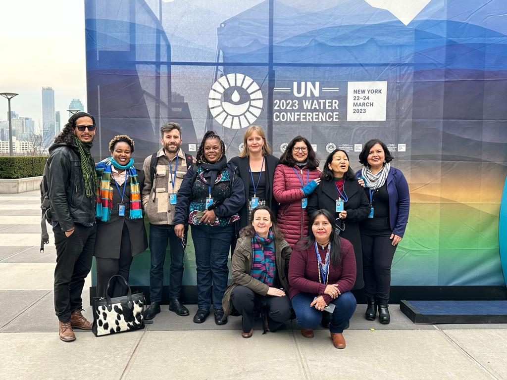 Our Ed @semesankori is representing us at #UNWaterConference. She is part of the @GAGGA_Alliance We are excited to join this delegation on this 1st Day of the conference to advocate for #genderjust water & climate solutions. Join us and learn more  #WeWomenAreWater #WaterJustice