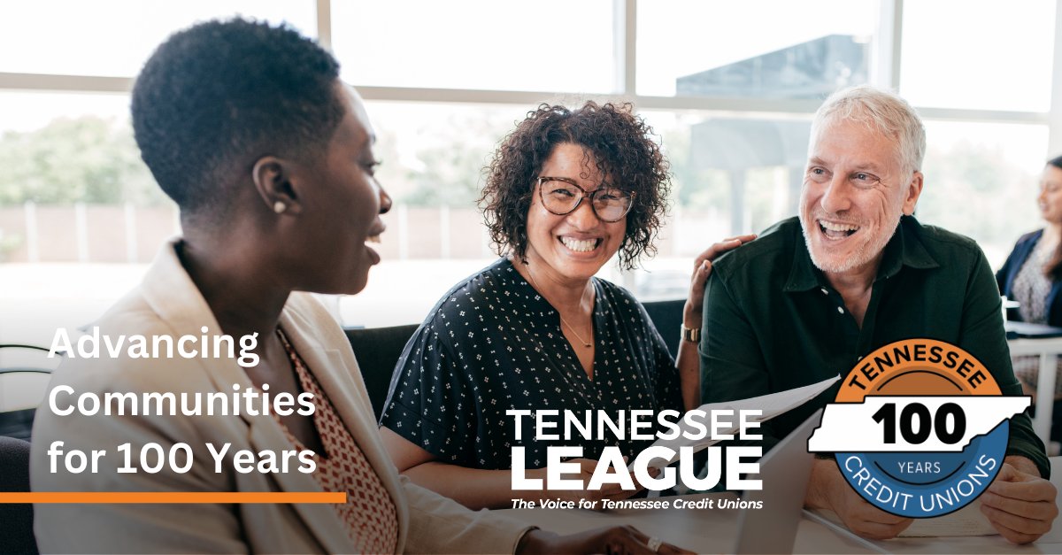 TNCULeague's tweet photo. Today we are excited to celebrate Advancing Communities for 100 Years in Tennessee! Happy 100th Anniversary! #100yearsoftncus https://t.co/lAOgxEvTgR