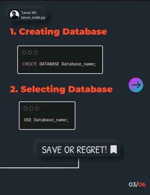 ToyeebOlamide's tweet image. Basic #SQLCommands You Must Know
–Save for use.