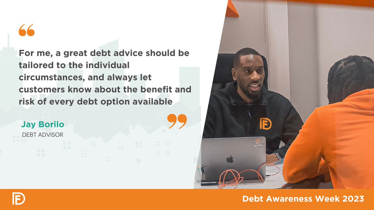 This #DebtAwarenessWeek, we want to shine a spotlight on our advisor, Jay.

He understands that everyone's financial situations are different & there’s no one-size-fits-all solution in managing debt. 

We’re proud to have Jay on our team & grateful for the positive impact he’s…