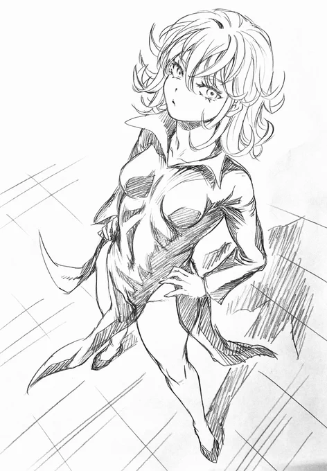 ラフ描き、ワンパン、戦慄のタツマキ

初描き 