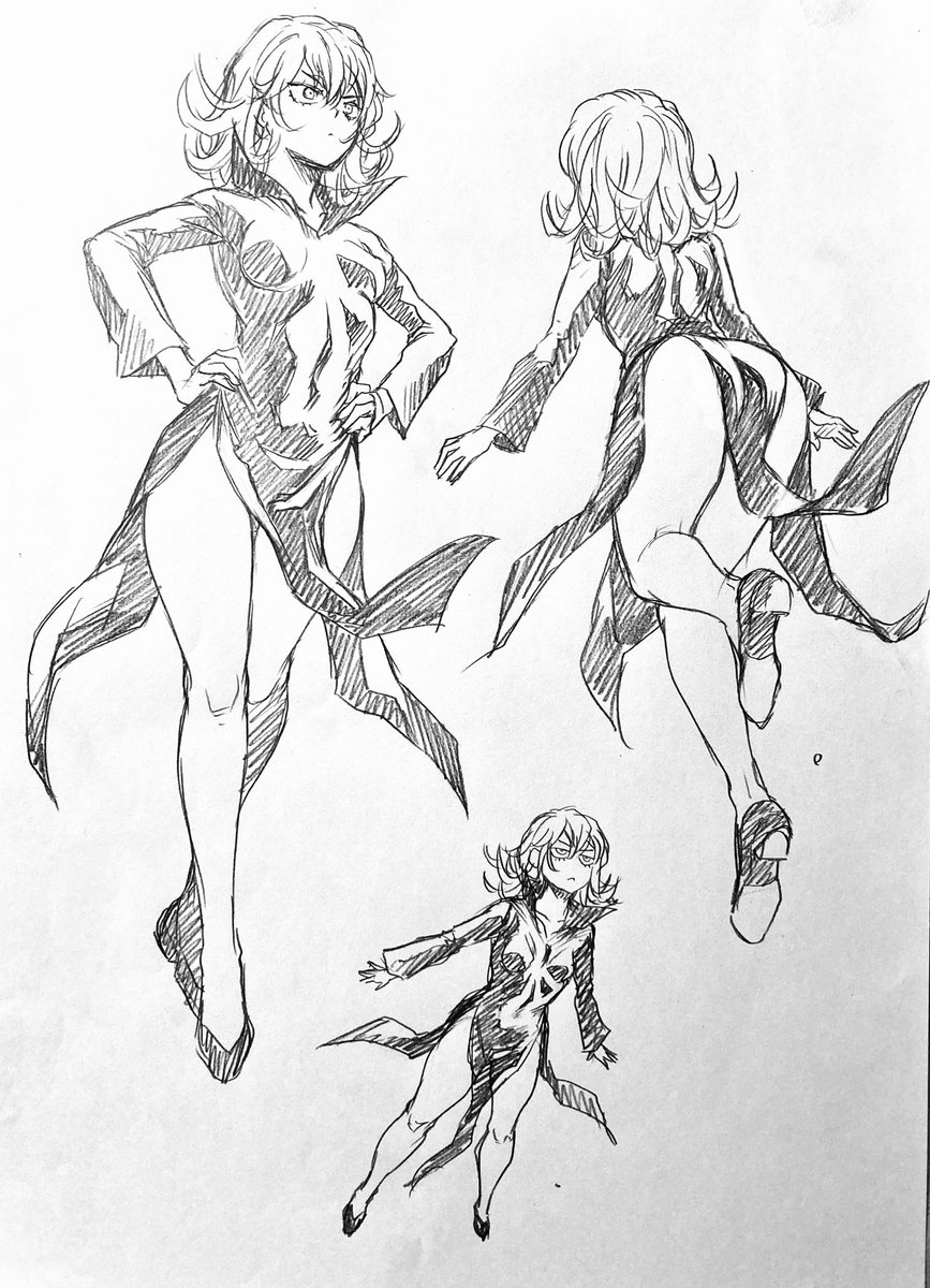 ラフ描き、ワンパン、戦慄のタツマキ

初描き 