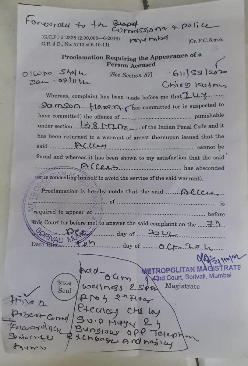 gr8chirag's tweet photo. @MumbaiPolice It is more than 04 months, mumbai police, commissioner of police, vakola police are unable to catch the accused and serve the proclamation inspite of giving all the details of the accused, they are only 4warding mails to each other from last 04 months. check attachments. https://t.co/XNGl5HnWLC