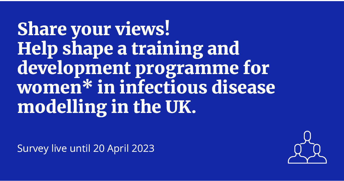 📢Calling infectious disease modelers in the 🇬🇧 ✍️Take this 🔟min survey now & help us identify training & development needs for women* in infectious disease modelling. 🔗bit.ly/3TKe6WL