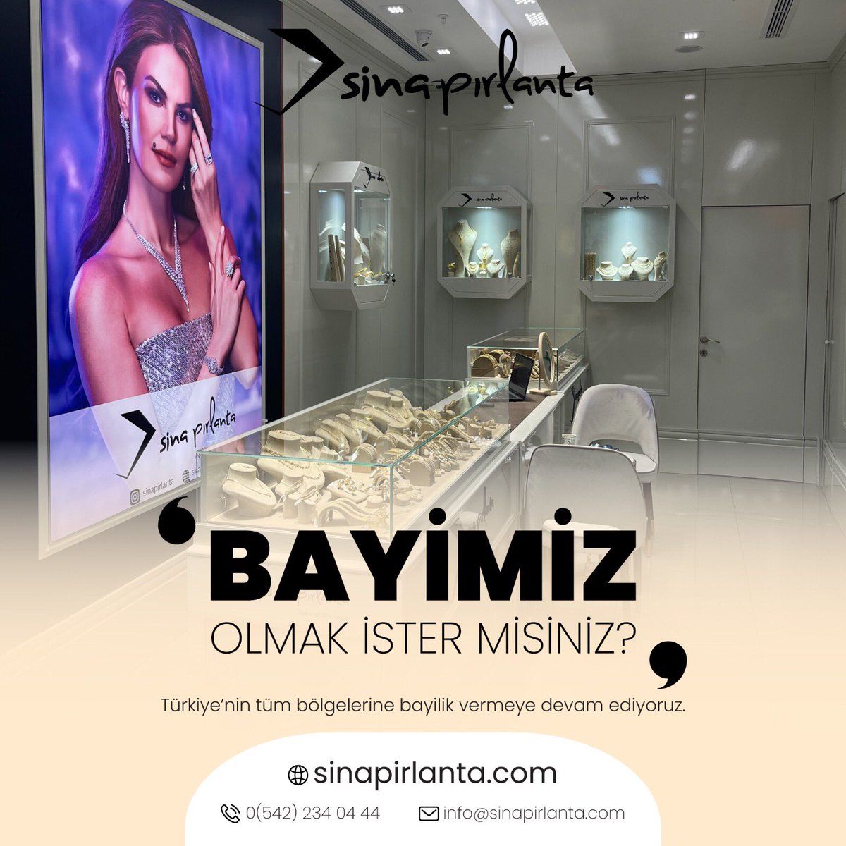 Sina Pırlanta büyüyor...
Her geçen gün mağaza ağı genişleyen Sina Pırlanta, 2023 yılında da Türkiye'nin tüm seçkin noktalarında olmaya devam ediyor.

#sinapırlanta #aşkaatılanimza #franchise #satışnoktası