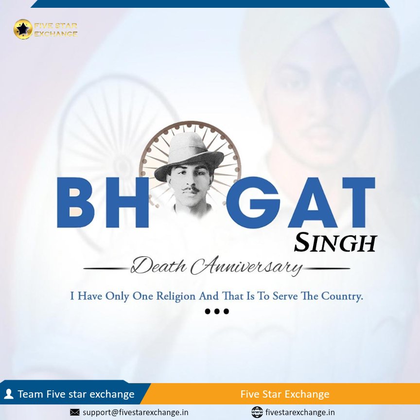 fivestar_exch's tweet image. #BhagatSingh