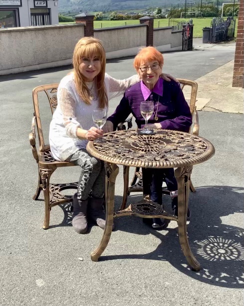 A wee sunny day with my Mammy Ann
Loads of love luck and good health x