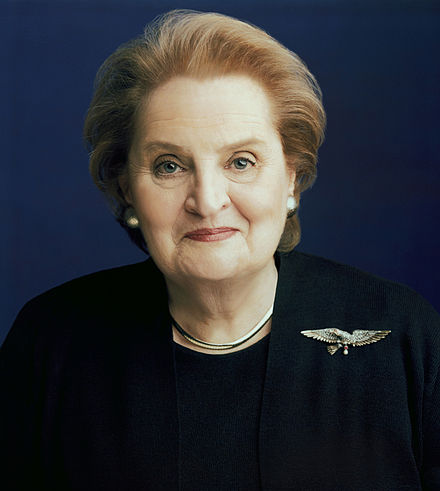 #ThroughHerEyes Madeleine Albright, diplomat, political scientist and first female secretary of state in the US, died #otd in 2022. She famously said: 'There's a special place in hell for women who don't help other women.' So well said.