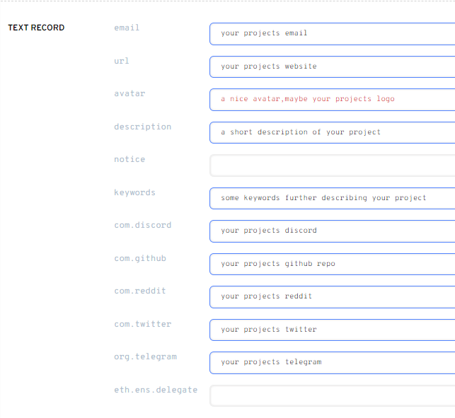 _NFT_degen_'s tweet photo. #ENS text records are a great way to eg. tie your projects @ensdomains to your respective socials like twitter, website, github etc. Moreover, names which define an area you are active in/expertise you have, might be interesting bc you can tie that one to your specific project. https://t.co/lfDfBngre1