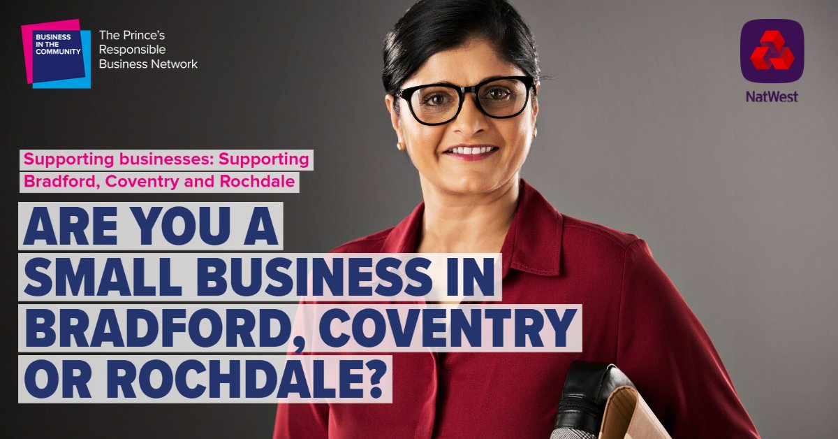 Access free Support for small businesses in #Bradford #Coventry #Rochdale navigating the cost-of-living  <a href="/BITC/">Business in the Community</a>  <a href="/NatWest/">NatWest</a> 

👥 Networking / Peer to peer
🧠 Essential resources and tips
👩‍🏫 Upskilling events

Register now bit.ly/40ekYhK #HealthyBusinessesHealthyCommunities
