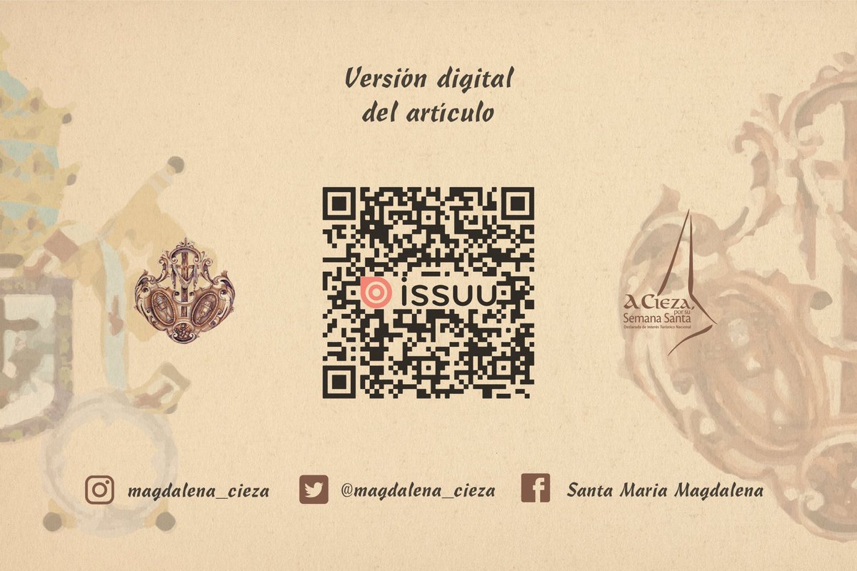 'Passio et Gloria: "Pedro Marín Martínez 'Macharro'. Un benefactor a la sombra del XIX" de <a href="/ALEJOJesusLucas/">Alejo J. Lucas</a>'

Artículo completo:
• issuu.com/albertocarabia… 
Montaje y edición de <a href="/AlbertoCarabias/">Alberto Carabias</a>. 

#ACiezaporsuSemanaSanta
#PasiónenCieza
#SemanaSantaCieza
#QuelaMagdalenateguíe