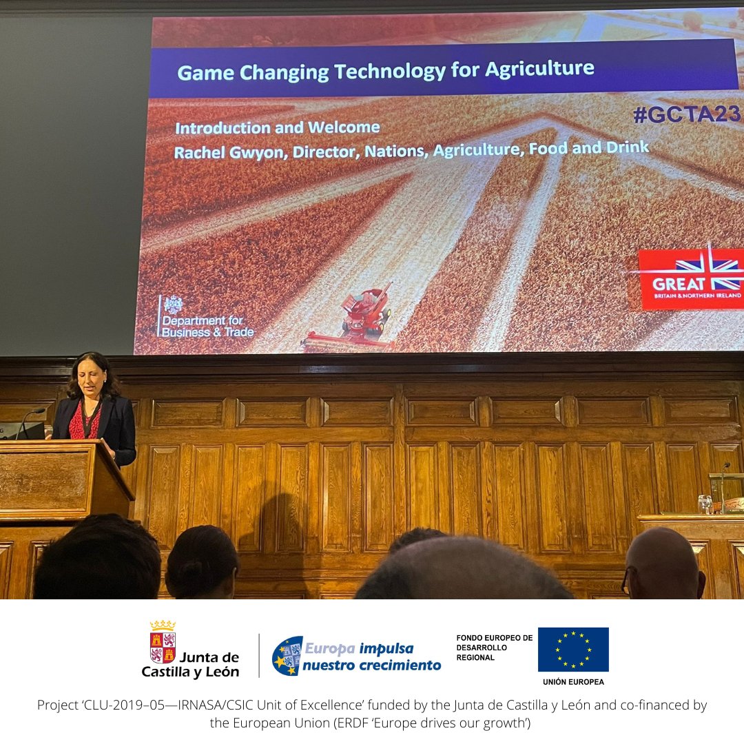 irnasa_csic's tweet photo. #IRNASA_Excellence | We are very pleased to attend the #GCTA23 #GameChangingAgritech conference in London today 😃🇬🇧

We will explore new opportunities to accelerate #innovation in #agriculture ✅🌾

Many thanks @tradegovukESP for the invitation! https://t.co/jzEDbOdR91