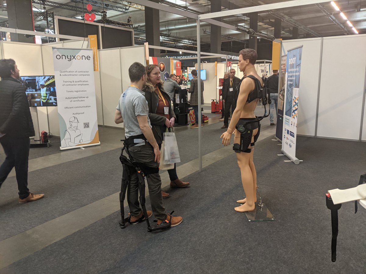 Joost Geeroms (@joostgeeroms) on Twitter photo Vandaag nog te zien op de <a href="/WorkSafeExpo/">WorkSafe</a>! #exoskeleton demo (samen met nog 3 andere @FlandersMake demo's rond #werkbaarwerk). Kom gerust eens zelf proberen! #tech4ww Vandaag nog te zien op de <a href="/WorkSafeExpo/">WorkSafe</a>! #exoskeleton demo (samen met nog 3 andere @FlandersMake demo's rond #werkbaarwerk). Kom gerust eens zelf proberen! #tech4ww