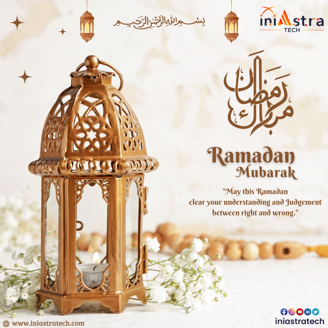 iniastratech's tweet photo. ☪ May Allah accept our fast and facilitate the accomplishment of our intentions for this month. I pray that Allah protects and prospers you and your family. Ramadan Kareem Mubarak!❤🌙 https://t.co/5uiazFp3Vo
