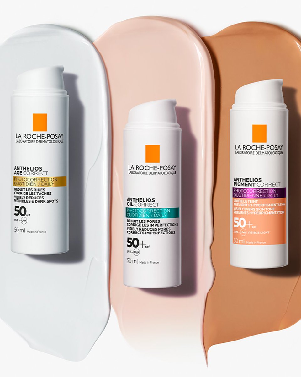 Looking to repair your skin and protect it from future sun damage? Find your best match with the Anthelios range, a trio of sun care solutions, each one formulated for a specific skin type. #larocheposay #anthelios #sunprotection #antiageing #photopigmentation #acneproneskin