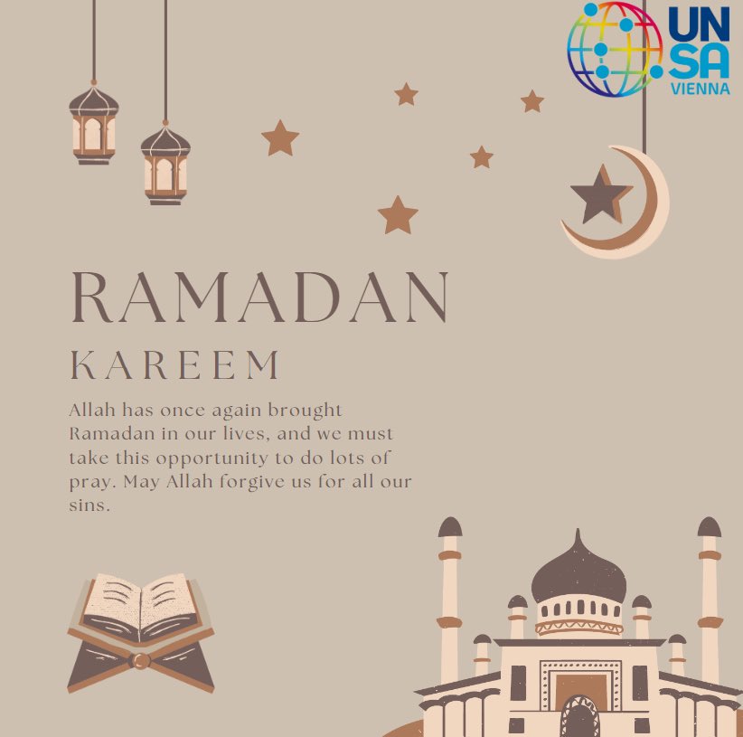 unsavienna's tweet photo. Ramadan Mubarek 🌙 UNSA Vienna https://t.co/e8UERGkF5J